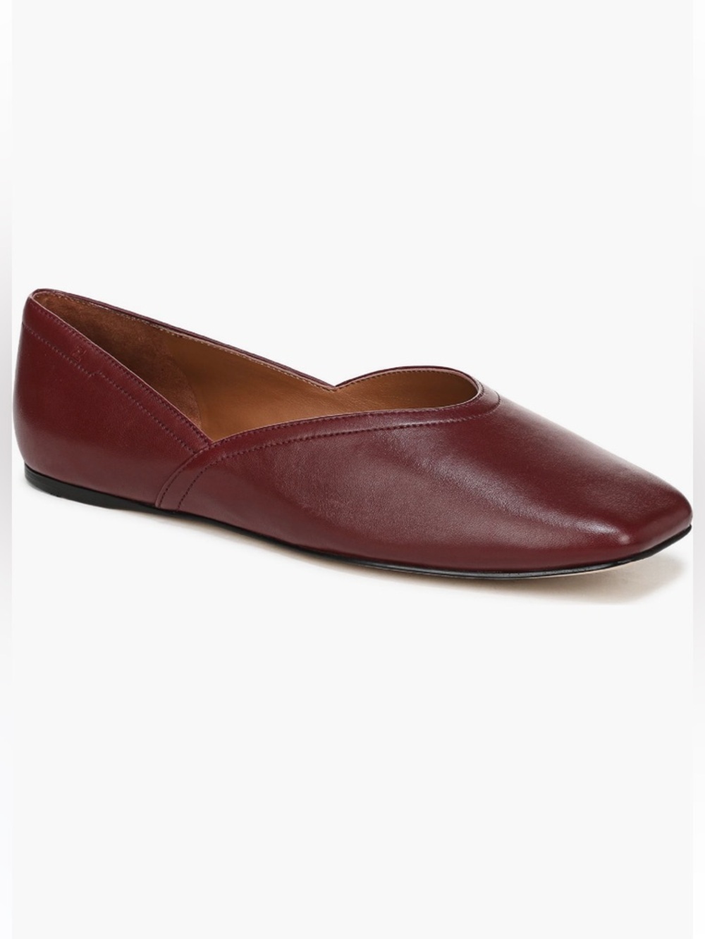 Franco Sarto Burgundy red leather adalina flats NWT